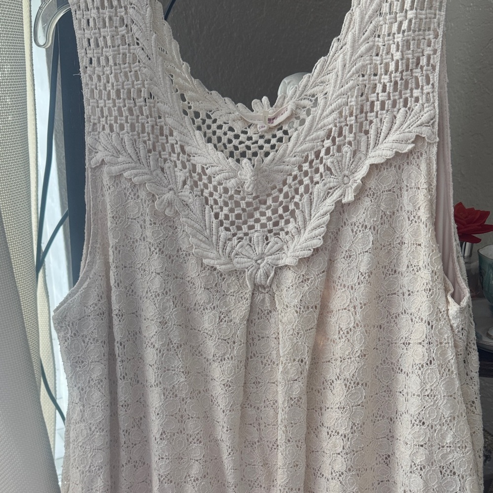 Altar'd State Ivory Lace Crochet Top - Picture 5 of 7